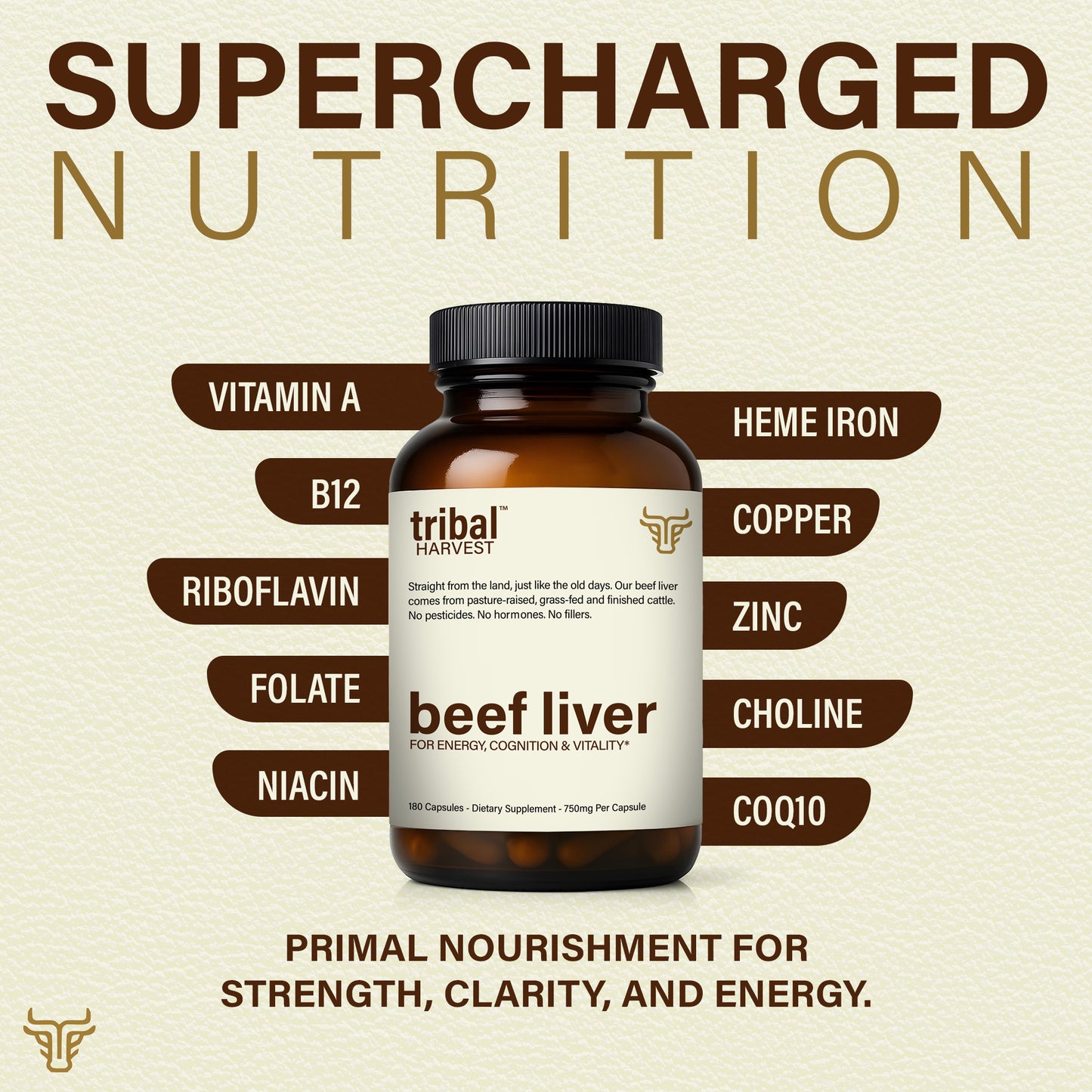 Grass-Fed & Finished Beef Liver Capsules